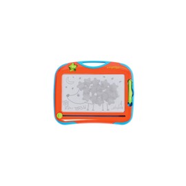 Aquadoodle TOMY Megasketcher Mini Magnetic Drawing Board - Travel Mini Writing Pad with Magic Eraser - Travel Games for Kids Aged 3 Years and Older - Length 14cm, Multicoloured
