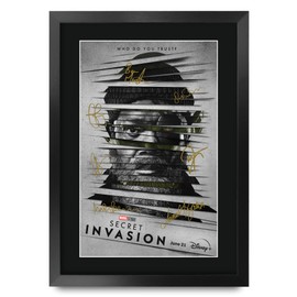 HWC Trading FR A3 Secret Invasion Gifts Printed Signed Autograph Poster for TV Memorabilia Fans - A3 Framed