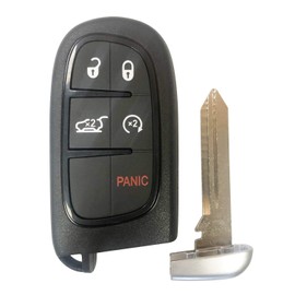 Smart Key Fob For 2014 2015 2016 2017 2018 2019 Jeep Cherokee Remote GQ4-54T;by AUTO KEY MAX (SINGLE)