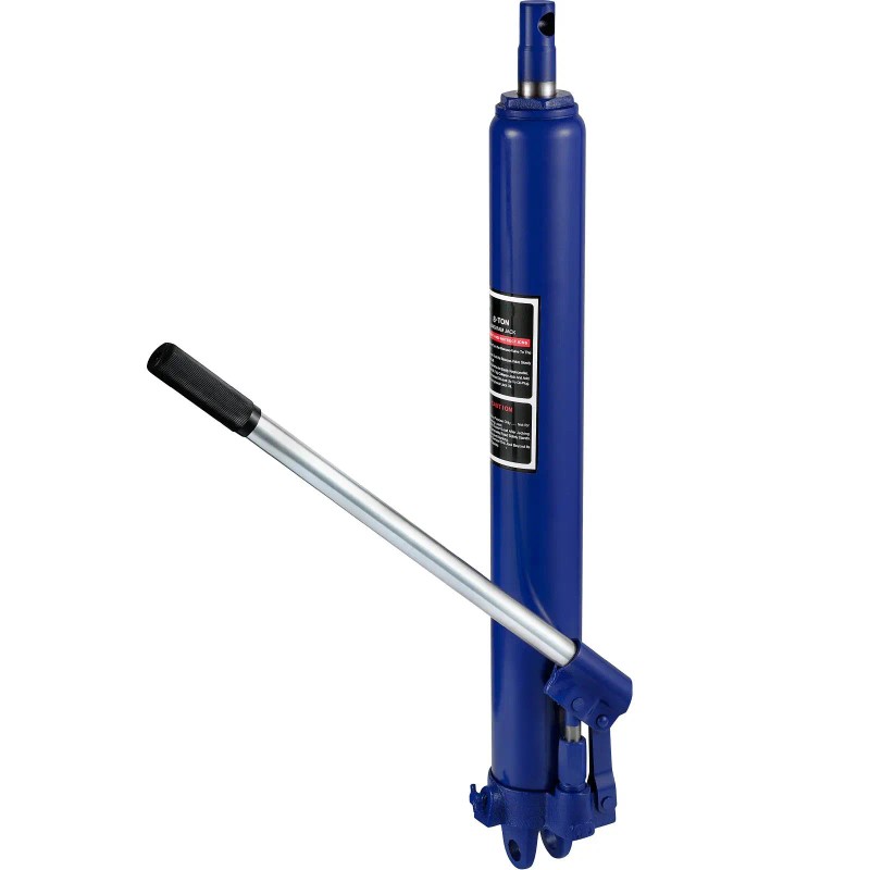 Hydraulic Long Ram Jack, 8 Tons/17363 lbs Capacity, with Single