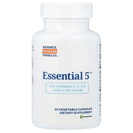 Advance Physician Formulas Advance Physician Formula Essential 5 Vitamin C D E + Zinc Selenium 60 Vegetable Capsules Mineral Supplement, 1 / Advance Physician Formulas 어드밴스피지션포뮬러 에센셜 5 비타민 C D E + 아연 셀레늄 60 식물성 캡슐 미네랄보충제, 1