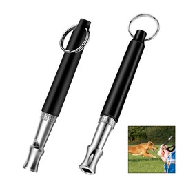 Gearmax 2 Pcs Dog Whistle Adjustable Pitch Ultrasonic Dog Training Whistle for Recall and Barking Control, Professional Dog Whistles