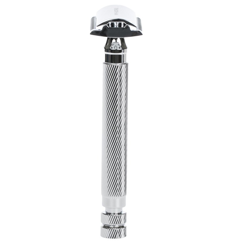Fendrihan"Bay" Double Edge Safety Razor with Barber Pole Lined Handle