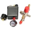 OZSTOCK 90-120PSI Air Compressor Pressure Switch Control Valve Manifold Gauges