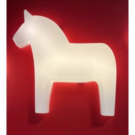 Ikea HASTHAGE Kids LED wall lamp, Dala Horse white 10x 10x2" NEW HÄSTHAGE