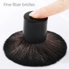 1 Mushroom Shaped Brush with 1 Storage Bag, Black Foundation