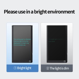 Czemo LCD Writing Board Adult 6.5 Inch with Protective Case, Reusable LCD Writing Boards, Digital Writing Tablet, Magic Board for Office, Classroom, Memo, Notes, Plain