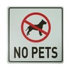 BTHUKO No Pets Allowed Aluminum Metal Sign, No Dogs, Cats,