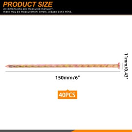 Rustark 40Pcs Artificial Turf Stakes Galvanized Metal Spiral Landscape Spikes Set, 6" Landscape Anchor Spikes Edging Garden Nails for Lawn Fabric, Fake Landscaping Grass, Artificial Turf