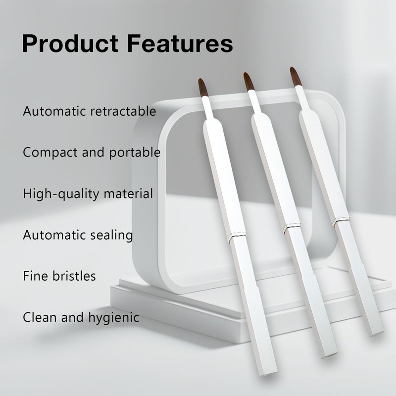 Lip Brush Applicators-Retractable Exquisite Professional Lipstick Brushes- Lipstick Gloss Makeup