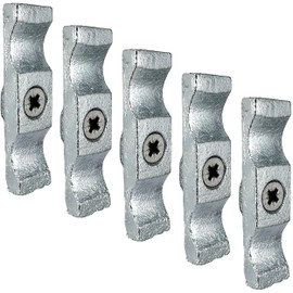 IRONTITE® 5pc Galvanised Turn Button Latch 50mm (2") Turn Buttons, Cupboard Latch, Turn Button Fastener Cabinet Latch, Screws Included, Internal Or External Use Turn Latch.