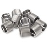 10pcs SUS304 Stainless Steel Female Thread Inserts Self Tapping M16x2x1.5D