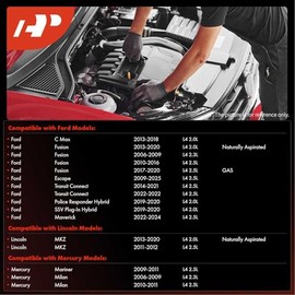 A-Premium Bujías de Iridio Platino Compatibles con Ford Escape 2009-2025, Fusion 2006-2020, C-Max, Maverick & Lincoln MKZ & Mercury Mariner, Milan, L4