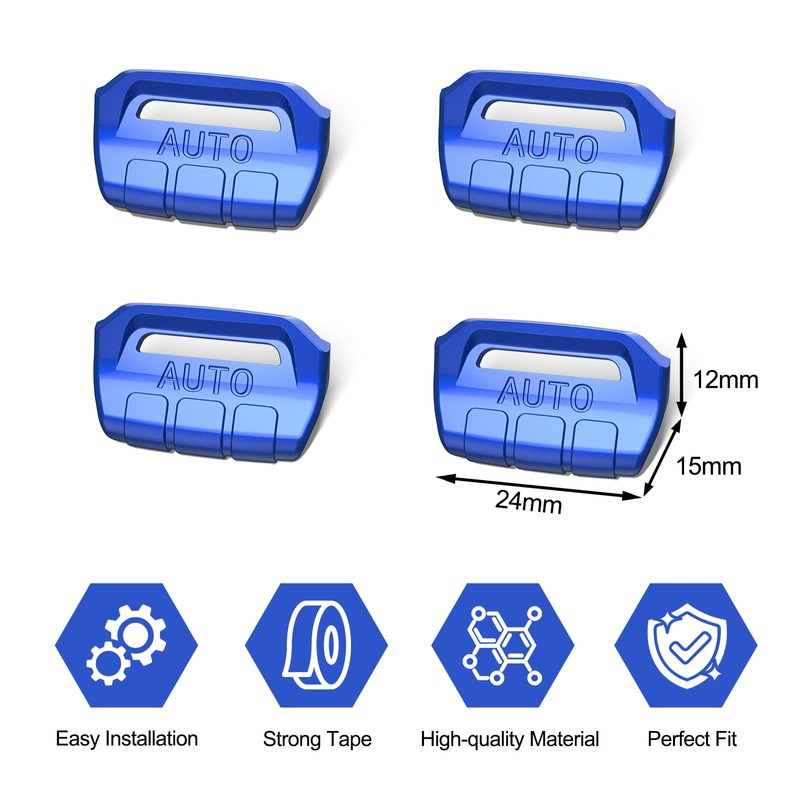 DIAMOOKY 4PCS Upgraded Window Switch Button Cover Compatible with Jeep