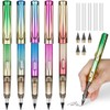 OFFCUP Metal Inkless Pencils, Pack of 5 with Eraser, Magic