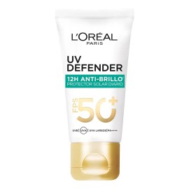 Protector Solar facial L'Oréal Paris UV Defender Antibrillo FPS50+ sin color x40ml