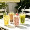 XccMe 6 PACK Stainless Steel Smoothie Straws,0.4'' Extra Wide Reusable