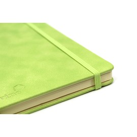 Silvine A6 Executive Soft Feel Notebook Green. 160 Pages (80 Sheets) Ruled 7mm feint. Ref 196G