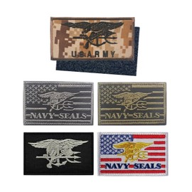 Navy Seals Special Forces USA Military Airsoft Patch Patch Armband Coat of Arms Emblem Velcro Applique ND-0197-R03-5set
