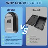 Magnetic Key Holder with Lock, COITEK Magnetic Key Box Hidden