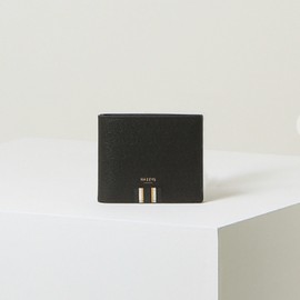 Hazzys (대전신세계)블랙 로고배색 소가죽 반지갑HJWA3F506BK (Daejeon Shinsegae) Black Logo Contrast Leather Wallet HJWA3F506BK