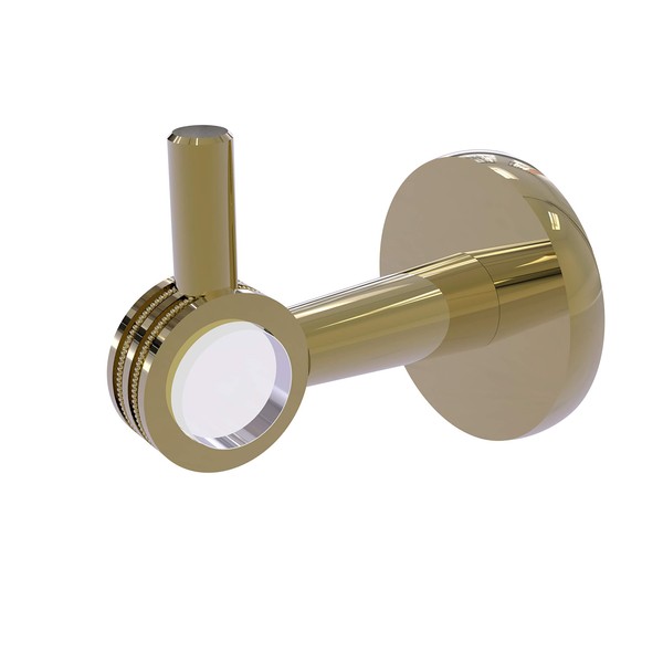 Allied Brass CV-20D-UNL Clearview Collection Robe Hook with Dotted Accents