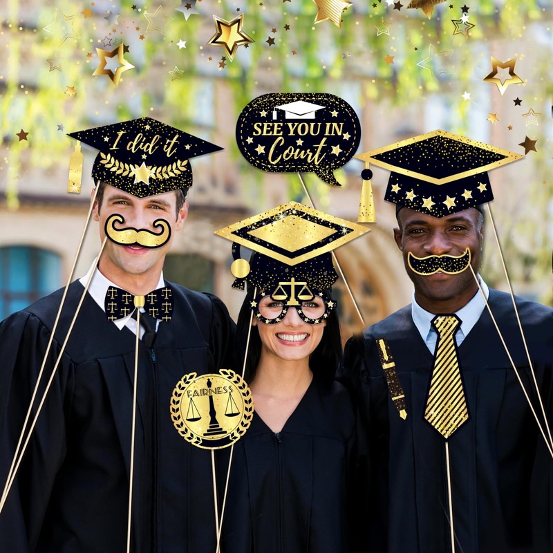 30 Pieces Law School Graduation Photo Booth Props Lawyer Graduation