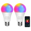 WOWLUMEN Smart Light Bulbs, 2700K-6500K Dimmable & Color Changing A19