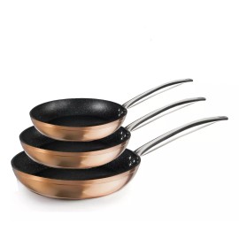 Ibili Pack 3 Sartenes Copper Inducción Libre Pfoa 18-24-30cm Ibili Color Cobre