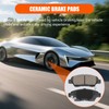 HECHENQICHE Front Ceramic Brake Pads with Hardware Kit for Honda