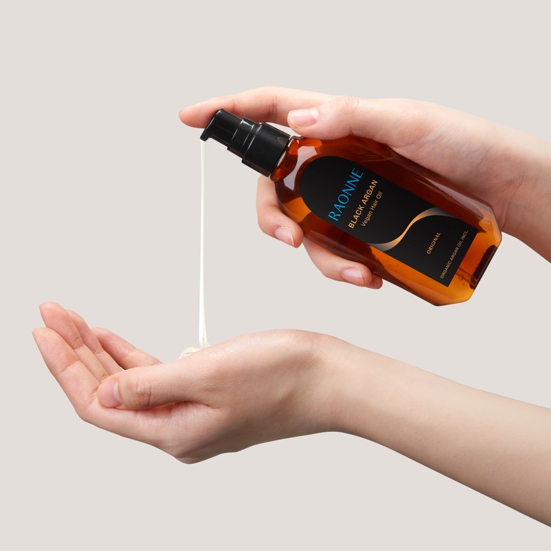 [Vegan Beauty] Raonne Black Argan Hair Oil, 100ml, 2 pcs