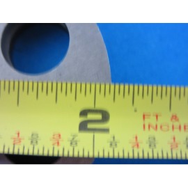 Replacement meat grinder plate. For many Waring Pro, Rival, Deni, Game Winner etc. Plate is 2 1/8" 53mm wide. PLEASE MEASURE BEFORE ORDERING. Does not fit Kitchenaid (1/8" 3 mm)