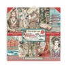 Stamperia International Stamperia-Scrapbooking Pad-Double Sided-Sir Vagabond in Japan, Mixed Colours,