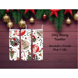 Unbranded Grinch Ornaments Skinny Tumbler