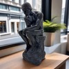 FUNSXBUG 10 Inch Resin The Thinker Statue Thinking Man Sculptures