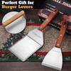 PURPLEBIRD Smash Burger Press kit 3PCS Set, Stainless Griddle Spatulas