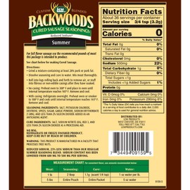 LEM 9159 Backwoods Low Sodium Summer Sausage Seasoning (5-Lbs)