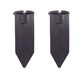 Cheopha Ground Stake Heavy Duty ABS Stake 8" Length 1/2"-14 NPSM Thread Corrosion Resistant for Outdoor Landscape Lighting In-ground Spike Replacements Pack of 2