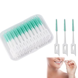 200 Stück Zahnreinigung Zwischenräume,Zahnzwischenraumbürsten,Weiche Interdentalbürsten,Gum Soft Picks,Zahnbürste Zwischenräume，Zahnseide Stick Für Reiniger Zahnreinigung Werkzeug