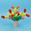 Wooden Children Puzzle Balancing Cactus Toy Assembled Building Blocks