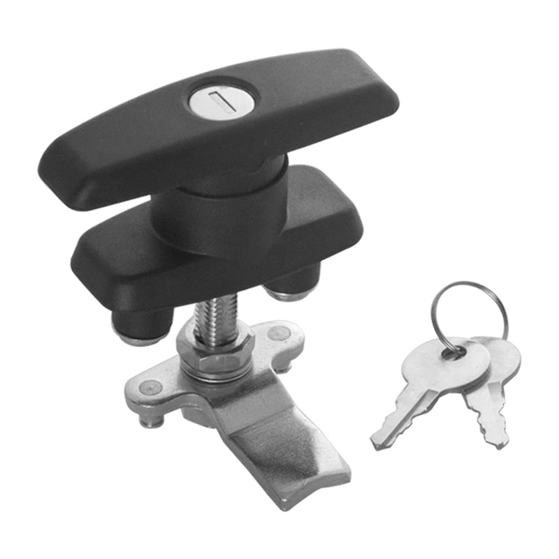 2 Pieces T Handle Lock Kit Rear Fixing Tool Box