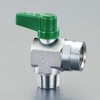 ESCO R 1/4"xR 1/4" Mini Ball Valve, Angle Type, EA425AH-52