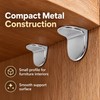 L-Shaped Shelf Support Pegs for Cabinets & Bookcases – 50PCS