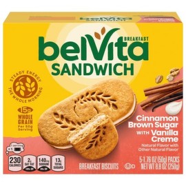 belVita Breakfast Biscuits Cinnamon Brown Sugar & Vanilla Creme - 3 Boxes