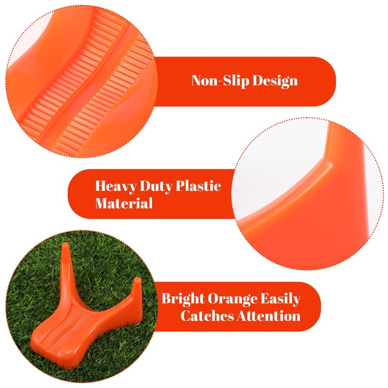 Soulchen 6 Pcs Football Style Kicking Tee Rugby Ball Display