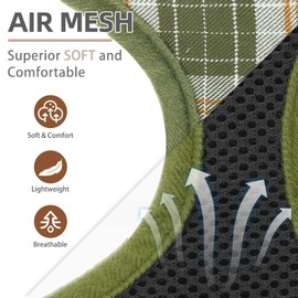 PUPTECK Soft Mesh Dog Harness and Leash Set Pet Puppy Cat Comfort Padded Vest No Pull Harnesses, Olive Green, L
