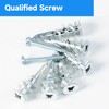 Marysino Zinc Self-Drilling Drywall Anchors with Screws Kit, 50Pcs Heavy