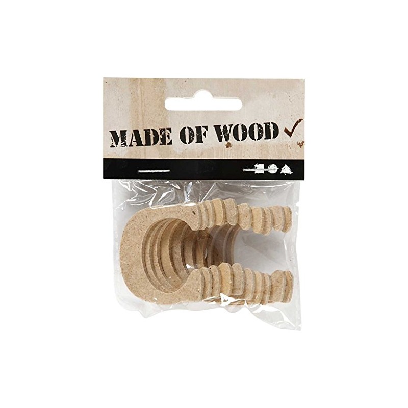 Creativ 10-Piece 4 cm Letter MDF C