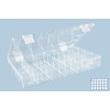 Hunersdorff 612500 Assortment Box PSCLASSIC, 24 compartments 225x335x55 mm, Transparent