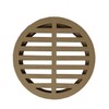 4" Outdoor Round Flat Drain Grate Cover (4, Tan)